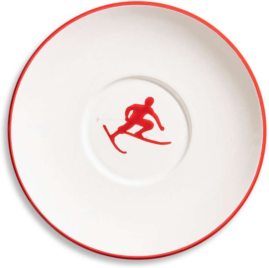 Gmundner Keramik Toni Rubinrot Tee-Untertasse Maxima 18 cm