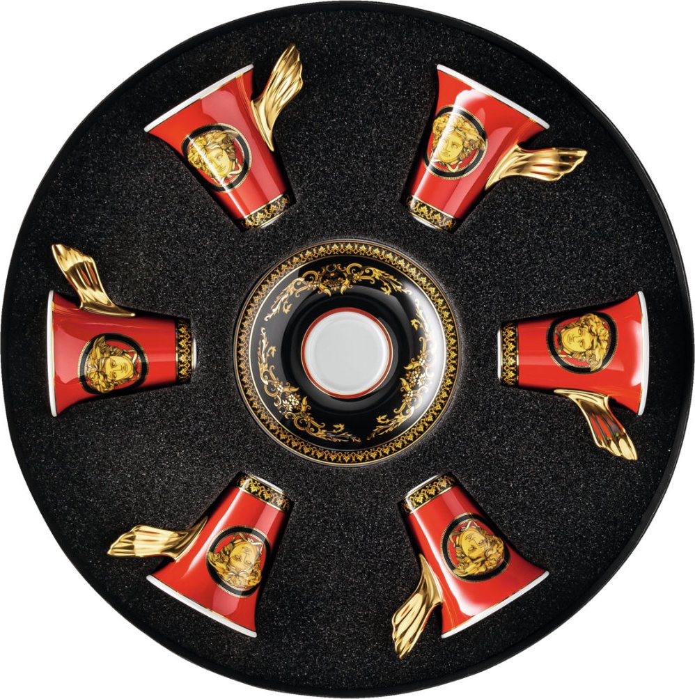 Rosenthal Versace Ikarus Medusa Set 6 Espresso-/Mokkatassen