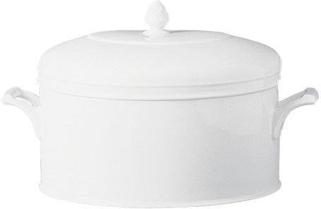 Fürstenberg Herzog Ferdinand Weiß Schüssel mit Deckel 1,8 L