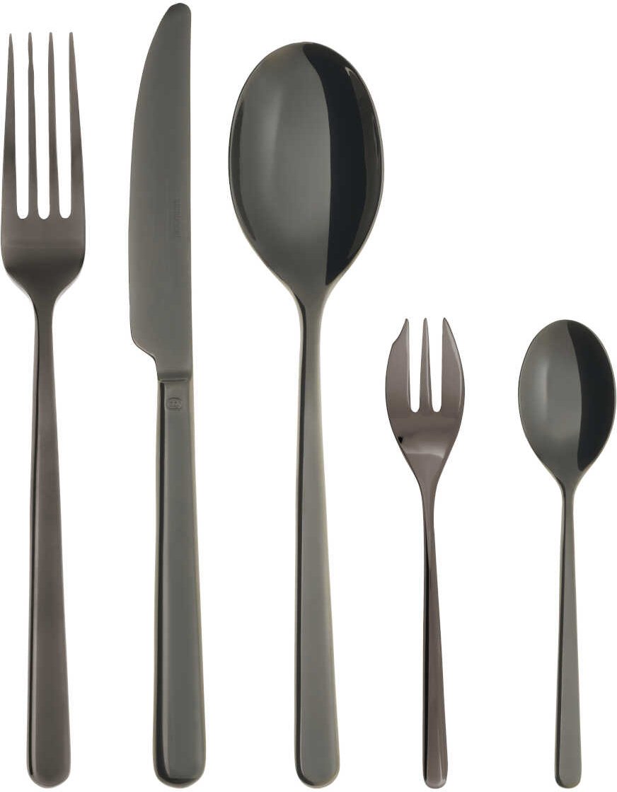 Thumbnail - Sambonet Linear - Edelstahl / PVD schwarz Besteckset 30-tlg. Vollheft / Monoblock