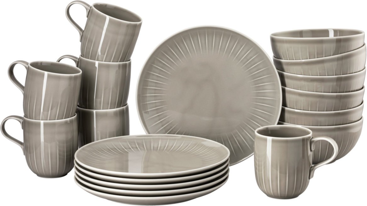Rosenthal Joyn Grau Frühstückset 18-tlg.