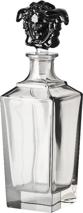 Rosenthal Versace Medusa Lumiere Haze Karaffe Nr. 2 Glas grau 800 ml / h: 30,5 cm