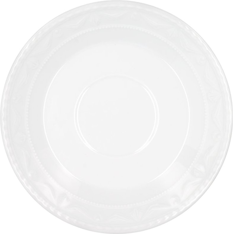 KPM Kurland Weiß Suppen-/Frühstücks-Untertasse