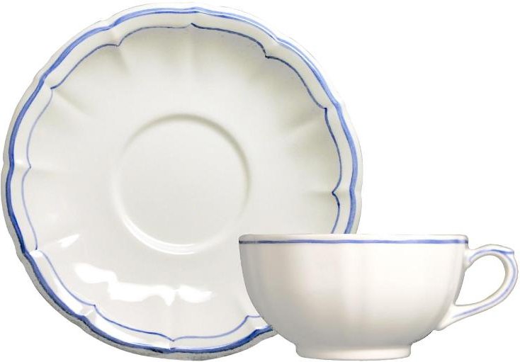 Gien 'Filets Bleus' Frühstücks-Untertasse 18 cm