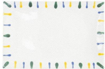 Thumbnail - Gmundner Keramik Buntgeflammt Platte rechteckig 30 x 20 cm