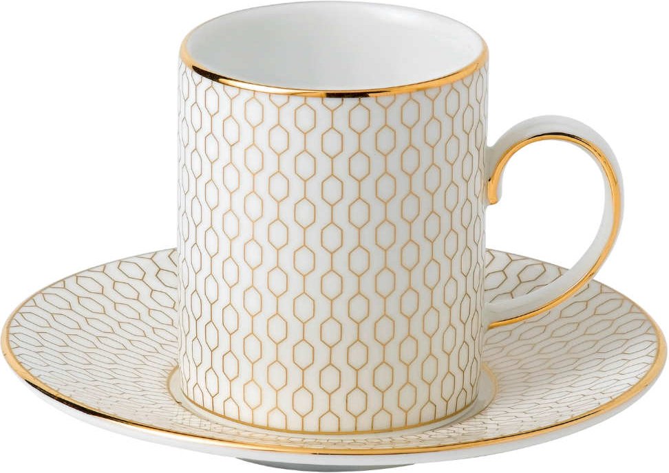 Wedgwood Arris Espressotasse 0,08 L mit Untertasse 2-tlg.