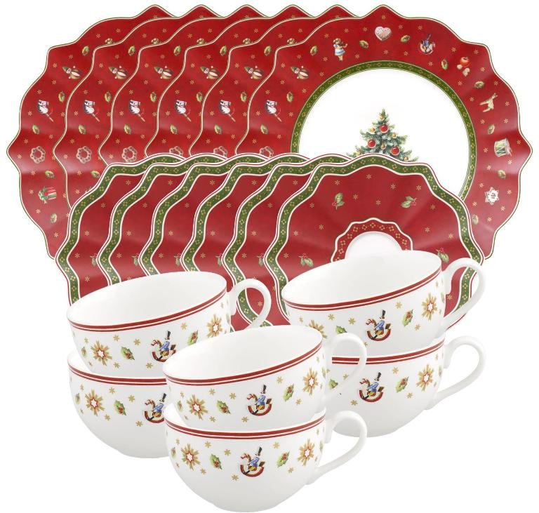 Villeroy & Boch Toy's Delight Kaffeeset rot 18-tlg.