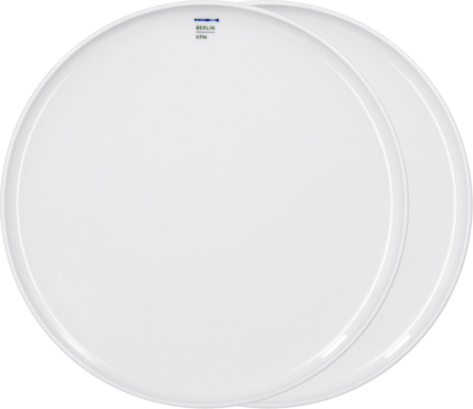 KPM LAB Weiß Teller Duo-Set 26 cm