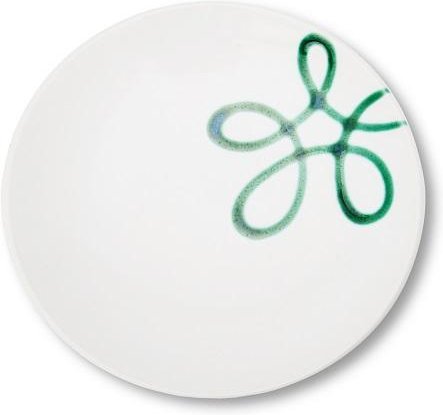 Gmundner Keramik Pur Geflammt Grün Kaffee-/Tee-Untertasse Cup d: 15 cm / h: 2,5 cm