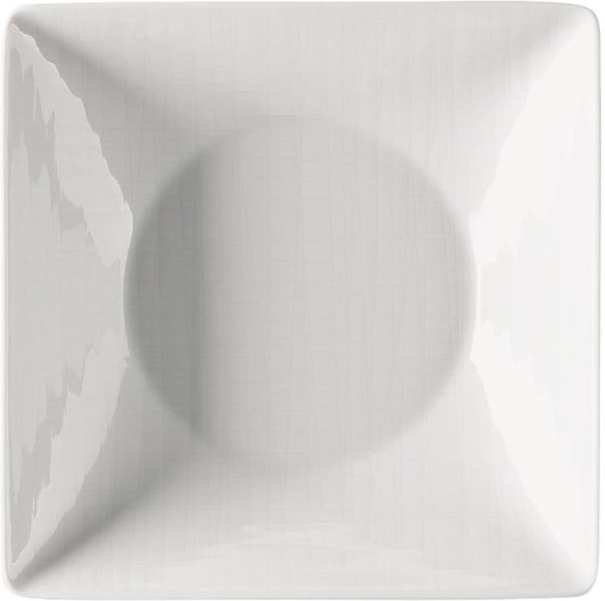 Rosenthal Mesh Weiß Teller quadratisch tief 20 cm