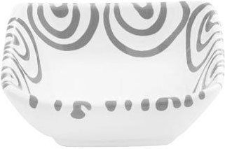 Gmundner Keramik Graugeflammt Schälchen quadratisch 9x9x3,4 cm