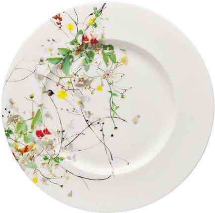 Rosenthal Brillance Fleurs Sauvages Brot-/Frühstücksteller Fahne = Sauciere Untersetzer 19 cm