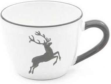 Gmundner Keramik Grauer Hirsch Tee-Obertasse Maxima 0,4 L