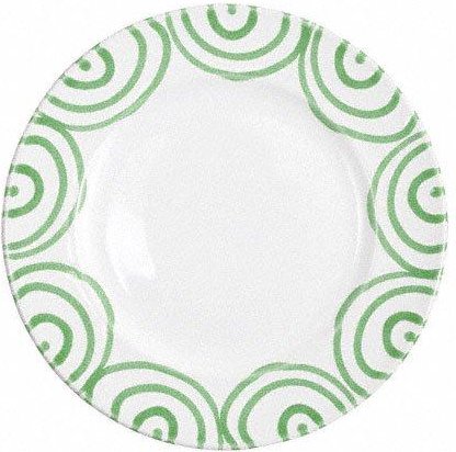 Gmundner Keramik Grüngeflammt Dessertteller / Frühstücksteller Gourmet d: 22 cm / h: 2,2 cm
