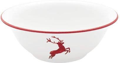 Gmundner Keramik Rubinroter Hirsch Salatschüssel d: 20 cm / 0,5 L