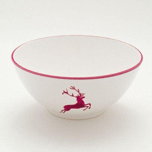 Thumbnail - Gmundner Keramik Bordeauxroter Hirsch Schüssel 23 cm