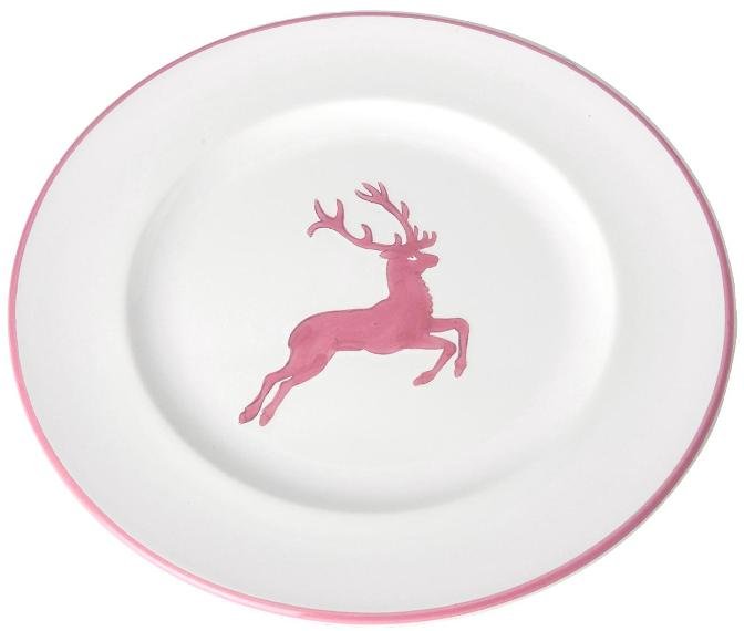 Gmundner Keramik Rosa Hirsch Dessertteller Gourmet 22 cm