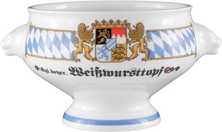 Seltmann Weiden Compact Bayern Löwenkopfterrine o. De. 'Weisswursttopf' 1,0 L