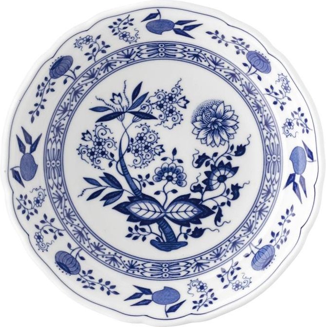 Hutschenreuther Blau Zwiebelmuster Salatteller tief 19 cm