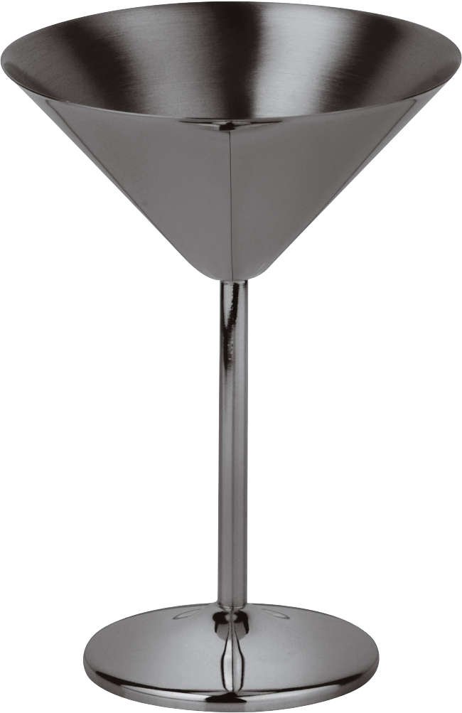 Sambonet Paderno Bar Utensils - Edelstahl / PVD Schwarz Martinischale / Cocktailschale h: 16,5 cm / 200 ml