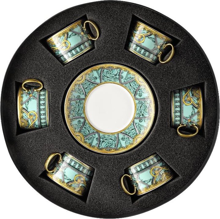 Rosenthal Versace La Scala del Palazzo - Verde Teetassen 0,20 L Set 12-tlg.