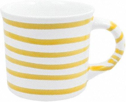Gmundner Keramik Gelbgeflammt Kaffeehäferl glatt 0,24 L / h: 7,8 cm