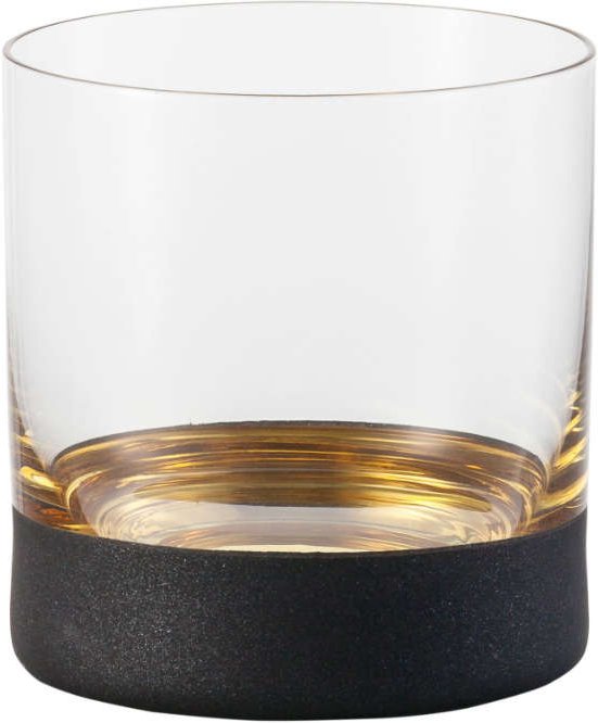 Eisch Cosmo schwarz gold Whisky Glas 0,40 L