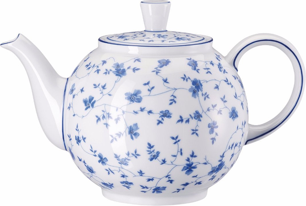 Rosenthal Form 1382 Blaublüten Teekanne 6 Personen 1,20 L