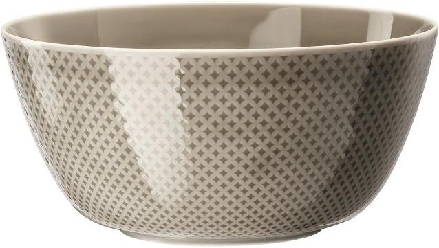 Rosenthal Junto Pearl Grey - Porzellan Schüssel 22 cm / 2,30 L