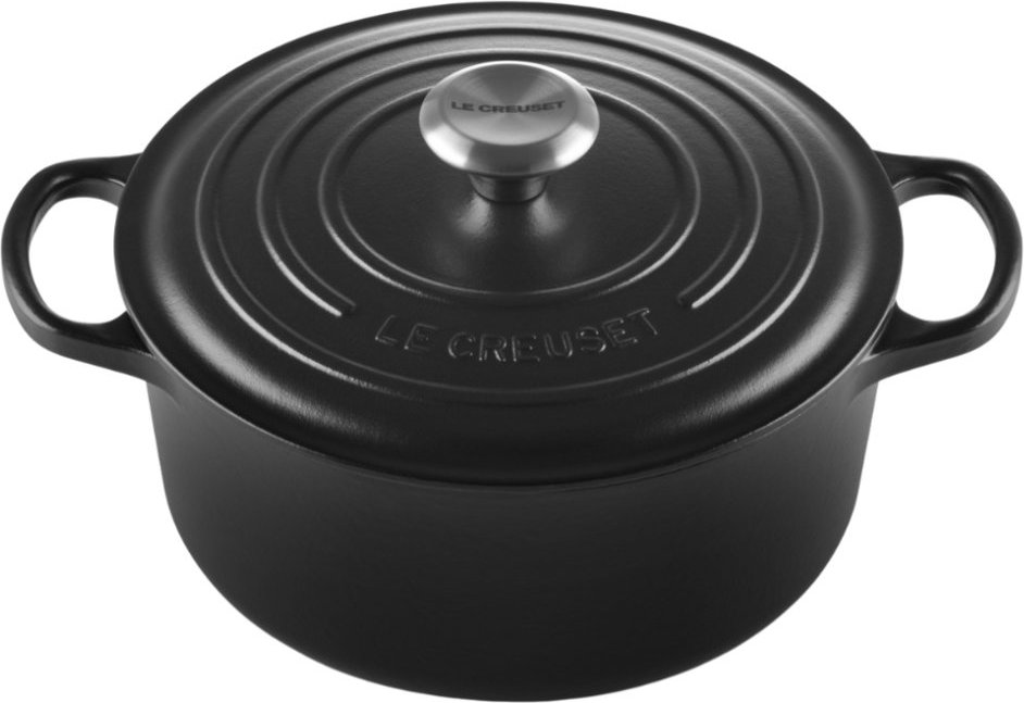 Thumbnail - Le Creuset Bräter Signature rund Bräter rund schwarz 24 cm