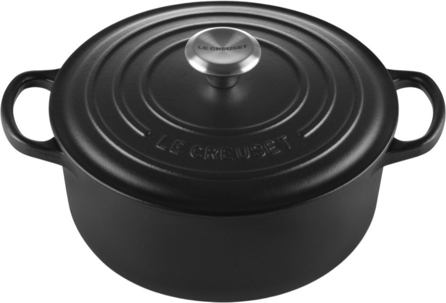 Le Creuset Bräter Signature rund Bräter rund schwarz 20 cm