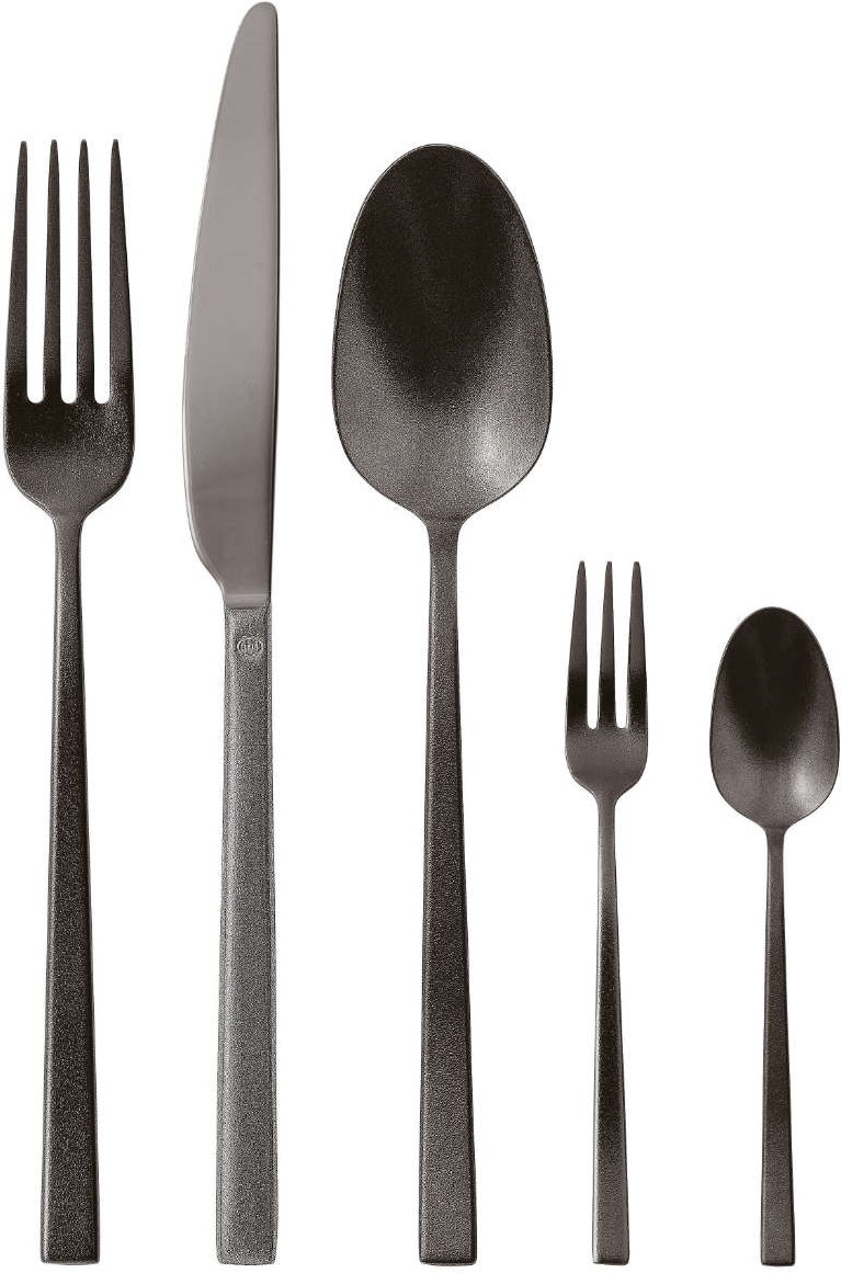 Sambonet Rock Diamond - Edelstahl / PVD 2Black Besteckset 60-tlg.