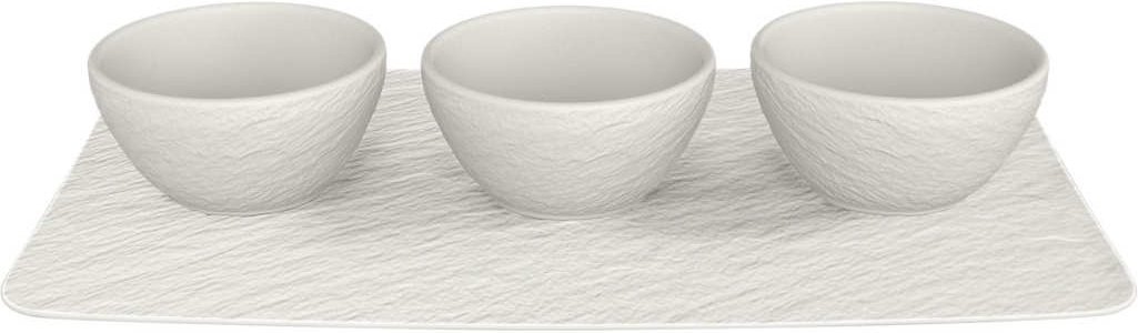Villeroy & Boch Manufacture Rock blanc Dipschälchen Set 4-tlg.