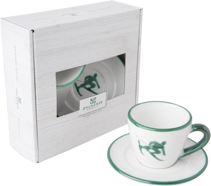 Gmundner Keramik Toni Grün Espresso for you Set 2-tlg.