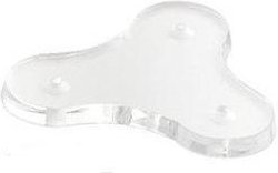 Sambonet Bamboo Edelstahl 18/10 Leuchterfuß / Fuß für 3 Kerzenleuchter d: 8 cm