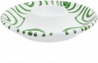Gmundner Keramik Grüngeflammt Eierbecher glatt d: 12 cm