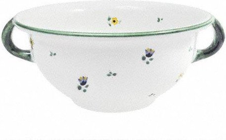 Gmundner Keramik Streublumen Schüssel mit Henkel 17 cm