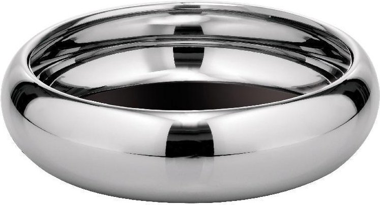 Thumbnail - Sambonet Sphera Edelstahl poliert Schale / Tablett mit rutschfester Silikoneinlage 32 cm