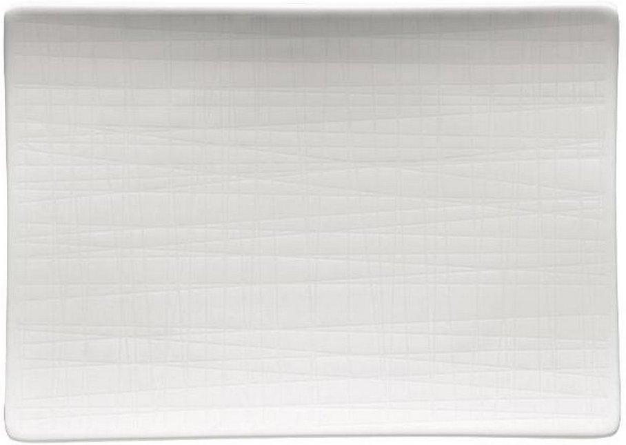 Rosenthal Mesh Weiß Platte flach 18x13 cm