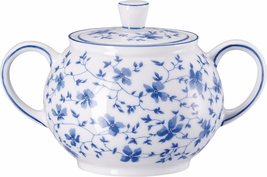 Rosenthal Form 1382 Blaublüten Zuckerdose 6 Personen 0,20 L