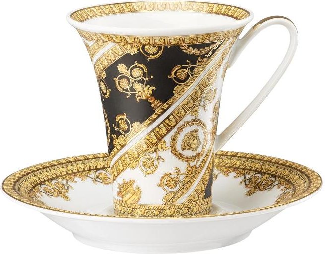 Rosenthal Versace I love Baroque Kaffeetasse 0,18 L mit Untertasse 2-tlg.