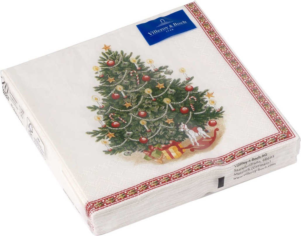 Villeroy & Boch Winter Specials Serviette Lunch 'Tannenbaum' 20 Stück 33x33 cm
