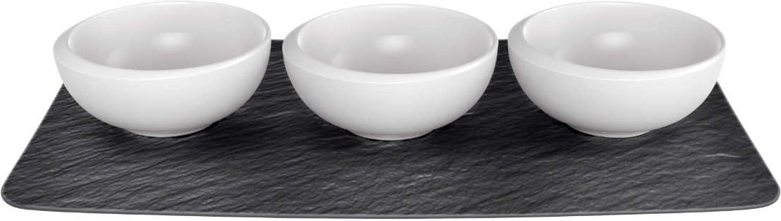 Villeroy & Boch NewMoon Weiß Dipschälchen Set 4-tlg. 0,11 L