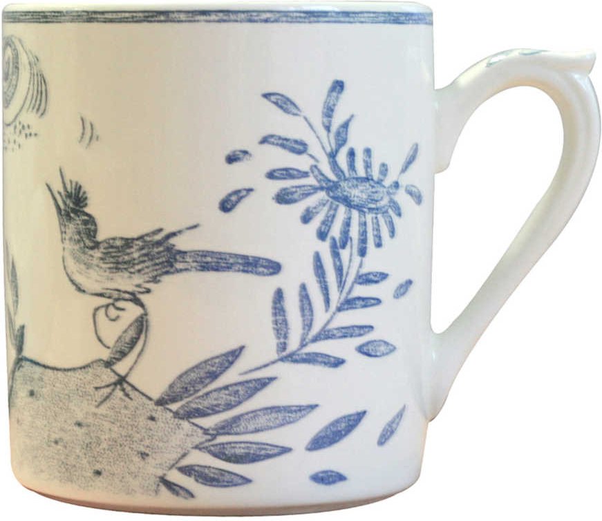 Gien 'Oiseau Bleu monochrome' Henkelbecher 0,30 l
