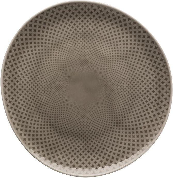 Rosenthal Junto Pearl Grey - Porzellan Teller flach 22 cm