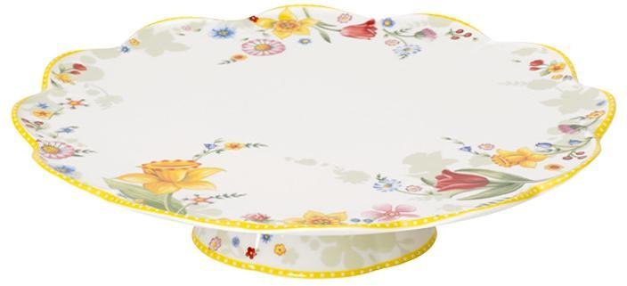 Villeroy & Boch Spring Awakening Tortenplatte auf Fuß 33 cm