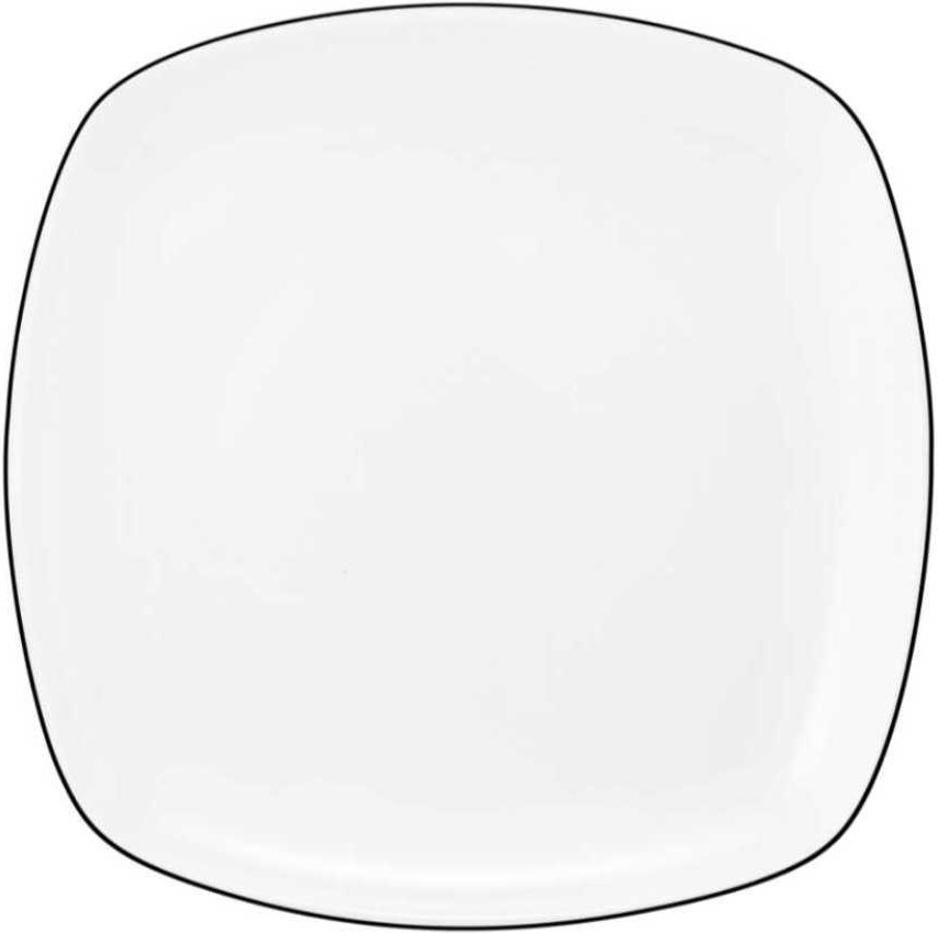 Seltmann Weiden Lido Black Line Brotteller eckig 17,5 cm