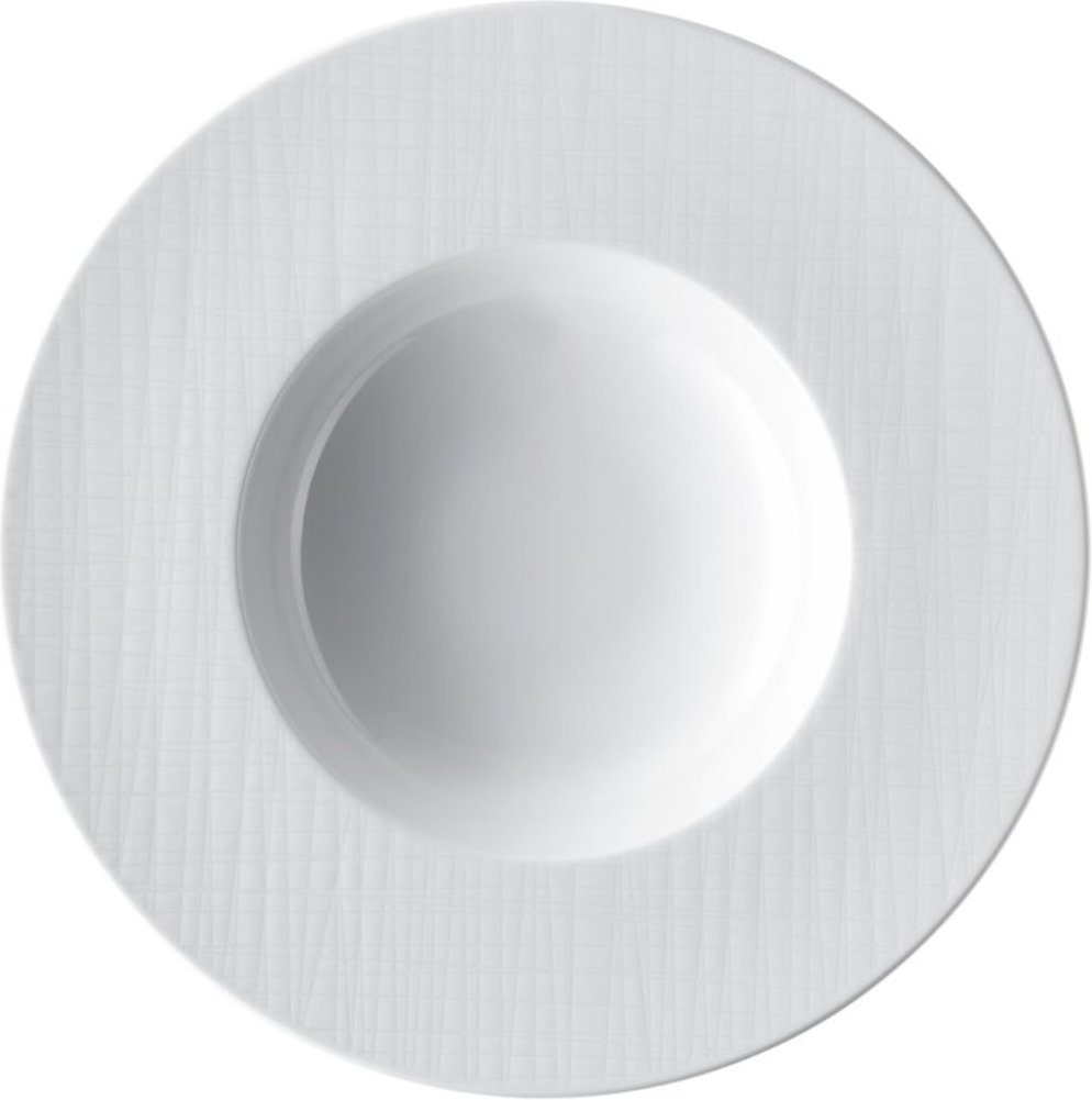 Rosenthal Mesh Weiß Teller tief - Fahne 28 cm