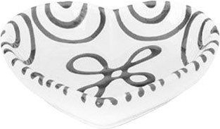 Gmundner Keramik Graugeflammt Herzschale d: 10 cm / h: 2,4 cm