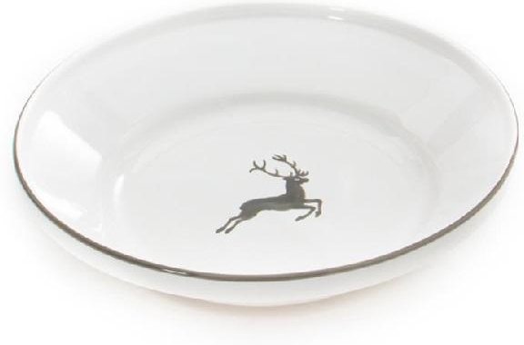 Gmundner Keramik Grauer Hirsch Reifschüssel ohne Henkel d: 32 cm / h: 7,4 cm